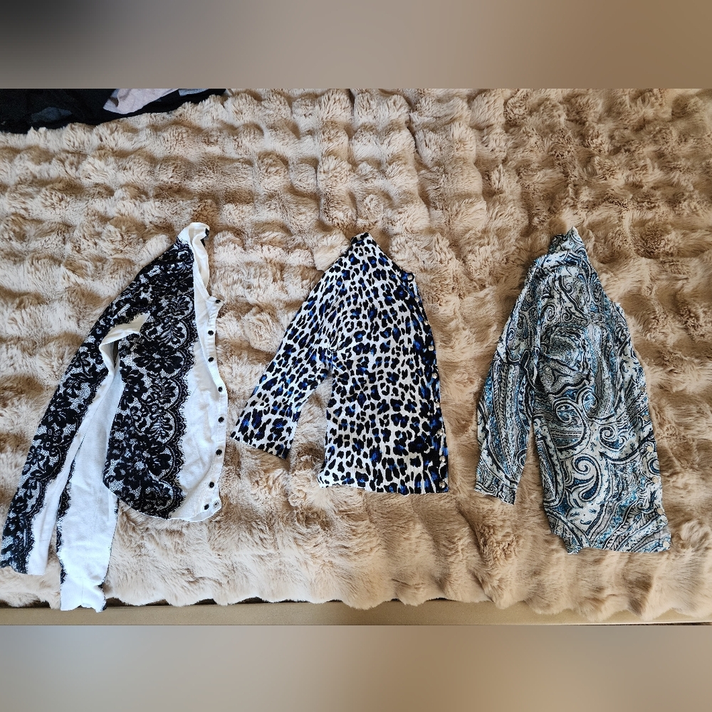 (3) WHBM cardigans - size M